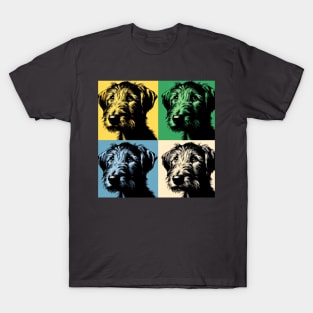 Pop Retro Irish Wolfhound Art - Cute Puppy T-Shirt